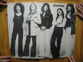Journey Poster Bandshot Black And White Early Steve Perry - $179.99