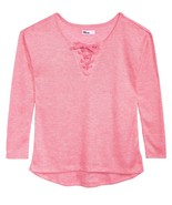 Epic Threads Big Kid Girls Lace up Sweater Knit Top Size X-Large Color Pink - £20.23 GBP