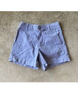 A New Day Gray Chino Shorts Womens Size 2 Canvas Double Button Slash Poc... - $12.91