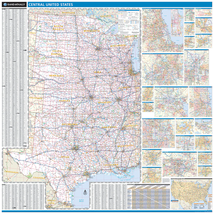 ￼ Proseries Wall Map: Central United States (R) - $266.31