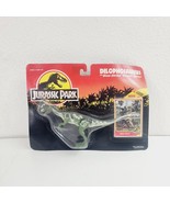 Kenner Jurassic Dilophosaurus w Movie Collector Card VTG 1993 Action Fig... - £36.75 GBP