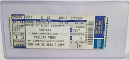 Carlos Santana - Vintage 2002 Unused Whole Full Concert Ticket - $15.00