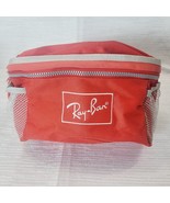 Vintage Ray Ban fanny pack waist bag back pack conversion red grey - $48.51