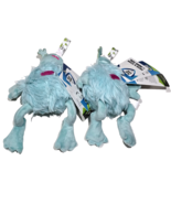 2 Pack Go Dog Light Blue Plush Monster Squeaker Toy 9.5in - $42.08 CAD