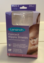 2 Contact Nipple Shields Size 2 With Protective Case - £5.67 GBP