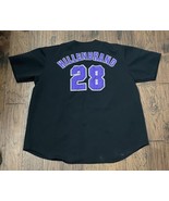 Vintage True Fan Hillenbrand Diamondbacks Jersey Men&#39;s Size XXL Black Bu... - $81.45 CAD