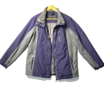 Below Zero Rothschild Coat Womens Large Purple Quilted Windbreaker Winte... - $27.85