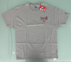 Champion NCAA Texas A&amp;M Aggies Mens Short Sleeve Tee Sz XL Gray NWT - $11.88