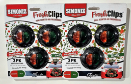 2 Packs Of 3 Simoniz Fresh Clips Dual Scented Air Freshener Mistletoe And Holly - £23.97 GBP