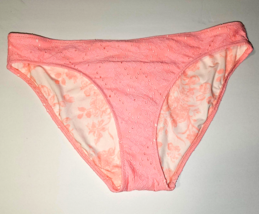 American Eagle Aerie Full Coverage Lace Bikini Bottom LARGE Pink Floral - £17.20 GBP