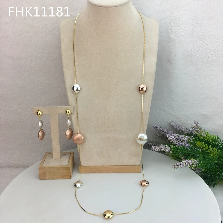 Simple Jewelry Dubai Fine Jewelry Long Chain for Women  FHK11181 - £53.94 GBP