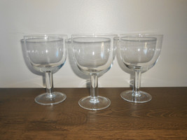 Royal Doulton Terence Conran Red Wine Glasses 6 1/4&quot; Set of 3 Blown Glass - $34.65