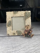 Boyds Bears Picture Frame 4&quot;x4&quot; Autumn Seasons Change Leaves Gardener Co... - $152.06 MXN