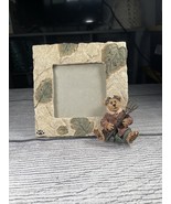Boyds Bears Picture Frame 4&quot;x4&quot; Autumn Seasons Change Leaves Gardener Co... - $8.00