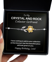 Crystal And Rock Collector Girlfriend Bracelet Birthday Gifts - Sunflower  - £40.05 GBP