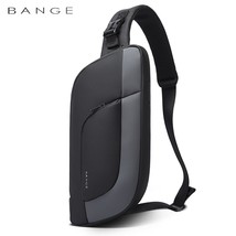 BANGE Men Chest Bag New Design korean Multifunction Waterproof Anti-stain Big Ca - £80.16 GBP