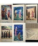 Antique OOAK Book With 6 Masterpieces Drawings Of Unknown Author Austria  - €880,15 EUR