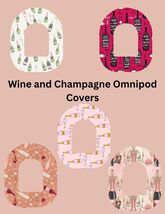 Omnipod Cover Wine and Champagne Theme Style Pack of 5 - $12.99