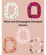 Omnipod Cover Wine and Champagne Theme Style Pack of 5 - $12.99