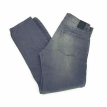Gap 1969 Mens Classic Straight Jeans Gray Whiskered Mid Rise Denim 31 X 30 - $20.77