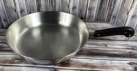 Vintage Revere Ware Stainless Steel Copper Bottom 12&quot; Frying Pan Skillet  - $29.02