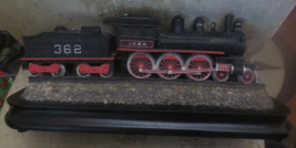 Enesco Currier &amp; Ives Casey Jones Train Locomotive Coal Car Figure Musical - £29.88 GBP