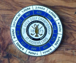 St Andrews Links  Magnetic Yardage &amp; White Ball Marker Holder- One sided BM - $18.76