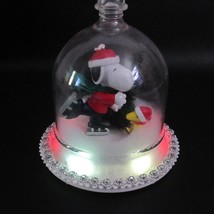 Gemmy Snoopy Woodstock Christmas Dome Light Up Musical 2013 See Video - £23.67 GBP