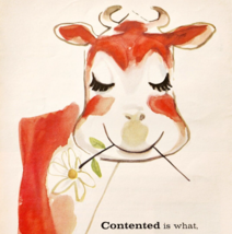 1959 Gulf Oil Corporation Advertisement Gasoline &amp; Oil Cow Vintage DWF13 - $29.99