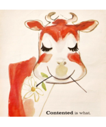 1959 Gulf Oil Corporation Advertisement Gasoline &amp; Oil Cow Vintage DWF13 - $558.77 MXN
