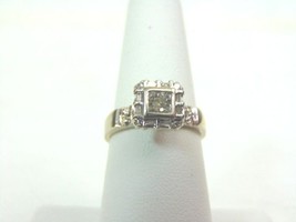 Womens Vintage Estate 10K White Gold Diamond Ring, 2.2g E3356 - £192.40 GBP