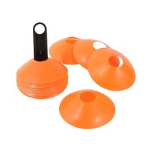 Plastic Disc Cone Sports Training Gear with Carrier, Pack of 24 (Orange,... - $16.99