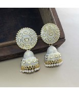 Beautiful Party Wear Classical Jhumka Gold Plated Dangle Earrings for women - €15,44 EUR