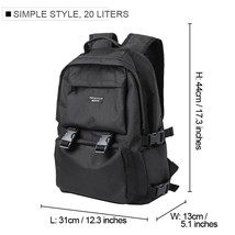 Men Fashion Personalized Travel Backpack Light Weight Large Space 15.6 17 inch L - £138.78 GBP