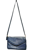 cabin creek navy blue nappa leather cross body bag, PVC bottom and shoul... - $498.38 MXN