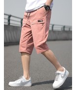 Pantalone Capris Verano Hombre Cortos Transpirable Pantorrilla 3/4 Recto... - £28.23 GBP+