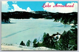 Winter View Lake Arrowhead California CA UNP Unused Chrome Postcard A13 - £2.28 GBP