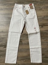 Levi&#39;s Wedgie Straight Leg High Rise White Denim Short Jeans Choose Size NWT - £23.72 GBP