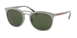 Prada Linea Rossa PS 04S VHH-1I0 Gray/Green Lenses Pilot Sunglasses - £115.64 GBP