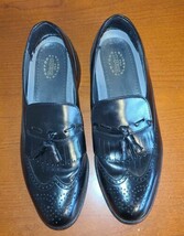 Dexter Size 10M Shoes Men’s Black Leather Wingtip Dress Loafers Tassels. - $15.28 CAD
