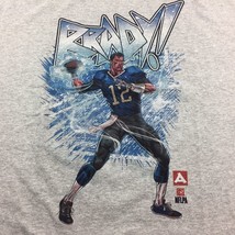 The Victory Tom Brady NFL Football Gray T-shirt Size Large - £19.53 GBP