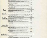 Blue Water Grill Menu West Coast Locations 1980&#39;s - $17.82
