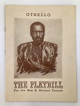 1944 Playbill Sam S. Shubert Theatre Paul Robeson, Jose Ferrer in Othello - £37.88 GBP