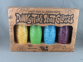 Vintage Tiki Mug Set - Dinky Tiki Shot Glasses by TikiFarm - Ceramic 4 P... - $125.00