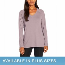 Banana Republic V Neck Knit Tunic Top Womens XL Purple Long Sleeve NEW - £18.14 GBP