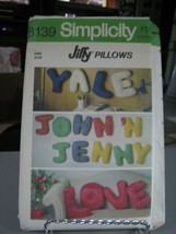 Simplicity 8139 Jiffy 13&quot; Alphabet Pillows Pattern - £8.33 GBP