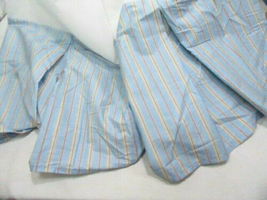 Ralph Lauren LRL Stripe Aqua Multi Tailored Queen Bed-Skirt - $59.00