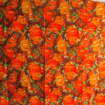 Fall Pumpkin &amp; Leaves Fabric By Paul Brent RTC Hello Fall Halloween 44&quot; ... - $5.94