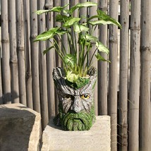 Eiiorpo Tree Face Planter,Head Planter Garden Pots Resin Face Planter Flower, A - £31.49 GBP