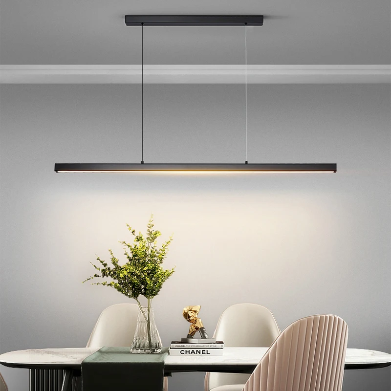 Nordic LED restaurant chandelier modern minimalist dining table light pa... - £77.60 GBP+